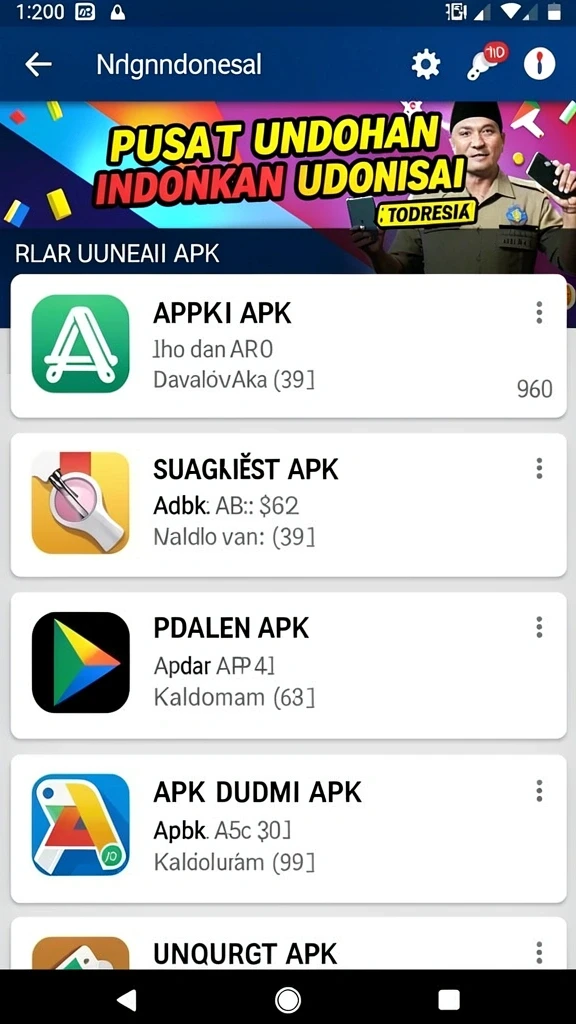 Tampilan antarmuka saldo123 di Android